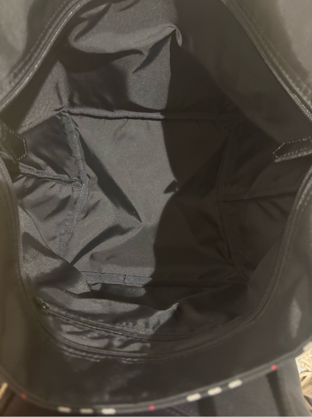Burberry Black Plaid Tote with Red and White Check - Picture 3 of 13